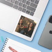 Rory & Lorelai Bekijk een film Sticker (Laptop met iPhone)