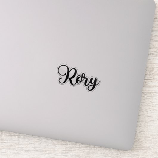 Rory Name - handgeschreven kalligrafie Sticker (Detail)
