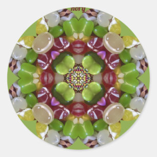 RORY ~ PAASJAS SNOEP JELLY BEANS ~ Ronde Sticker