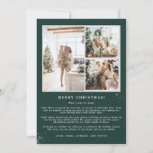 RORY Winter Pine Joy Fotocollage Kerstkaart Kaart (Achterkant)