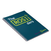 ROS1der Spiral Notitieboek Blauwgroen ontwerp (Rechterzijde)