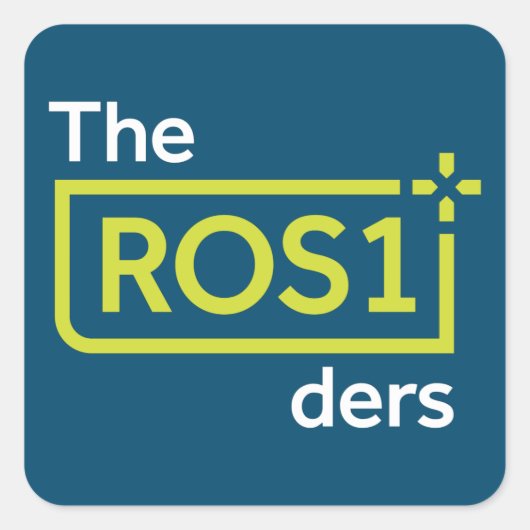 ROS1ders Blad van vierkante stickers Blauwgroen on (Voorkant)