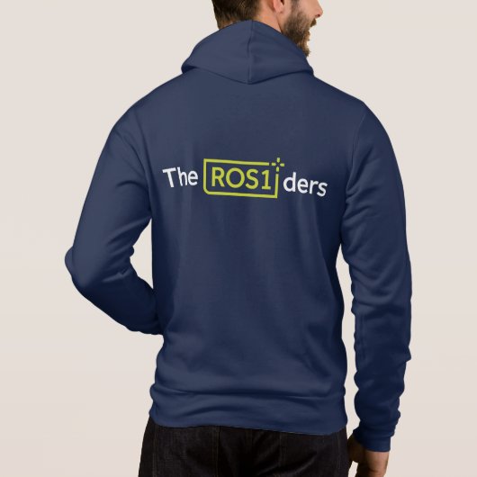 ROS1ders Navy Hoodie Design #1 (Achterkant)
