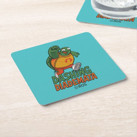 ROS 2 Dashing Diademata Kartonnen Onderzetters (Schuin)