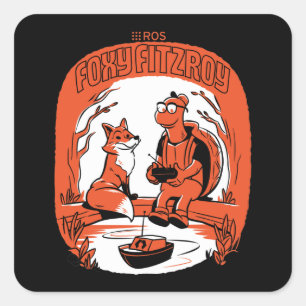 ROS 2 Foxy Fitzroy Vierkante Sticker