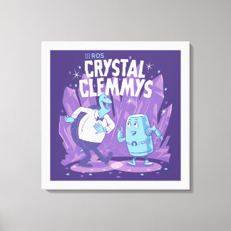 ROS Crystal Clemys op gewikkeld canvas Afdruk