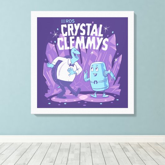 ROS Crystal Clemys op gewikkeld canvas Afdruk (Insitu (Houten vloer))
