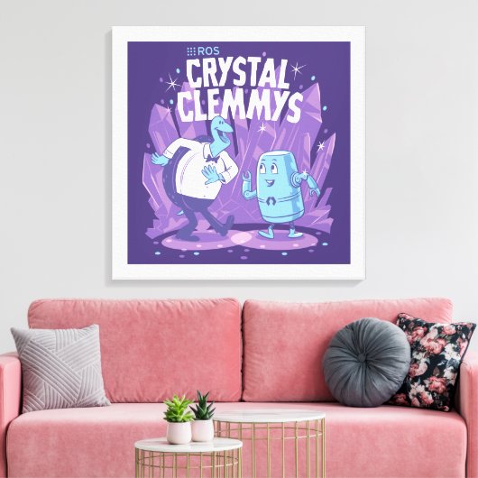 ROS Crystal Clemys op gewikkeld canvas Afdruk (Insitu (Woonkamer))