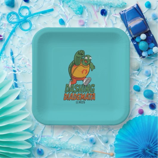 ROS Dashing Diademata Papieren Bordje (Feest)