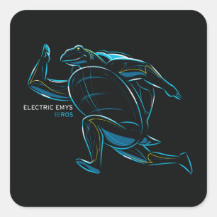 ROS Electric Emys Vierkante Sticker