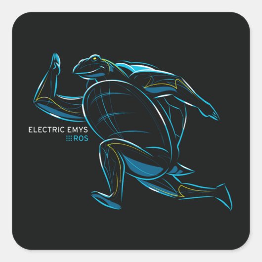 ROS Electric Emys Vierkante Sticker (Voorkant)