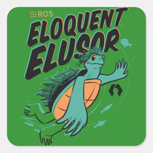 ROS Eloquent Elusor  Vierkante Sticker (Voorkant)