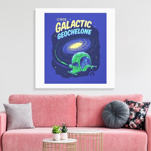 ROS Galactische Geochelone op Verpakt Canvas (Insitu (Woonkamer))