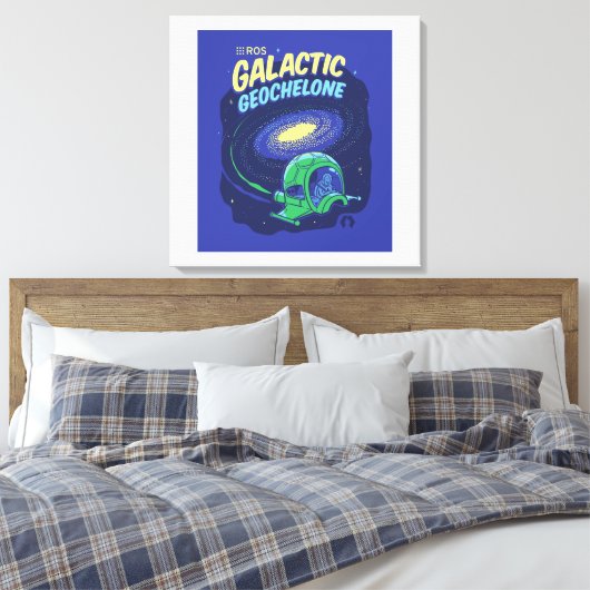 ROS Galactische Geochelone op Verpakt Canvas (Insitu (Slaapkamer))