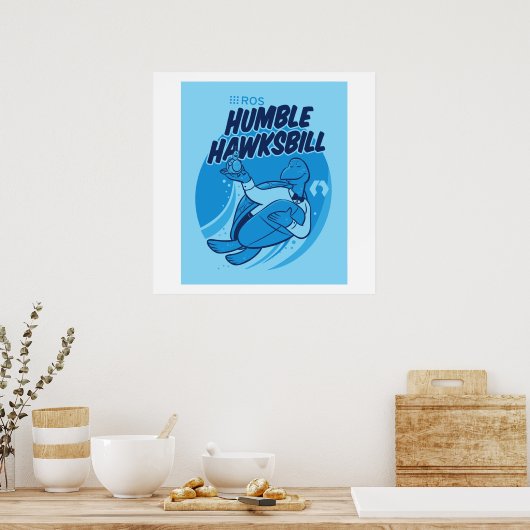 ROS Humble Hawksbill Poster (Keuken)