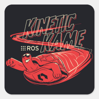 ROS Kinetic Kame-Stickers Vierkante Sticker