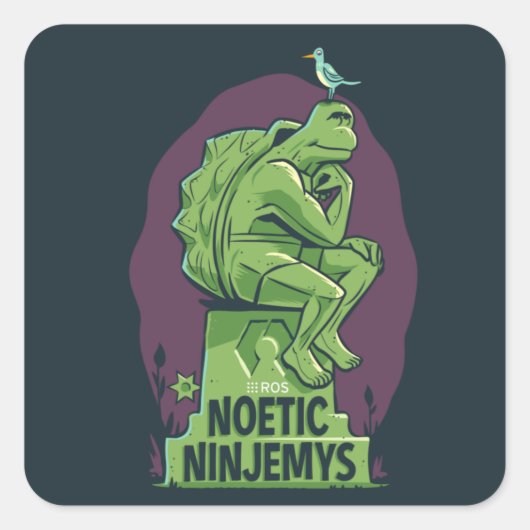 ROS Noetic Ninjemys Stickers (Voorkant)