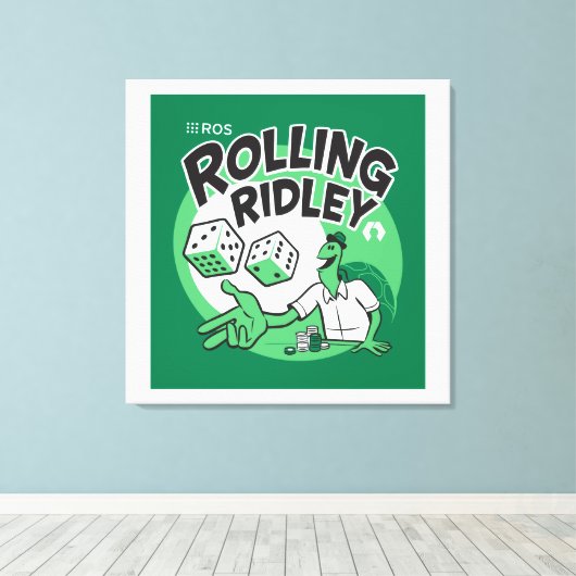 ROS Rolling Ridley Release Poster op Canvas (Insitu (Houten vloer))