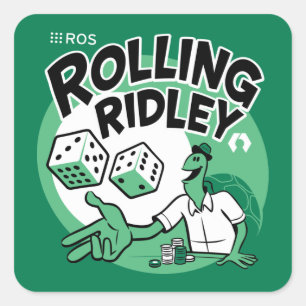 ROS Rolling Ridley Vierkante Sticker