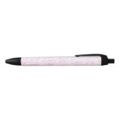 Rosa Abstracte Office Map Mappen Set Zwarte Inkt Pen (Bovenkant)