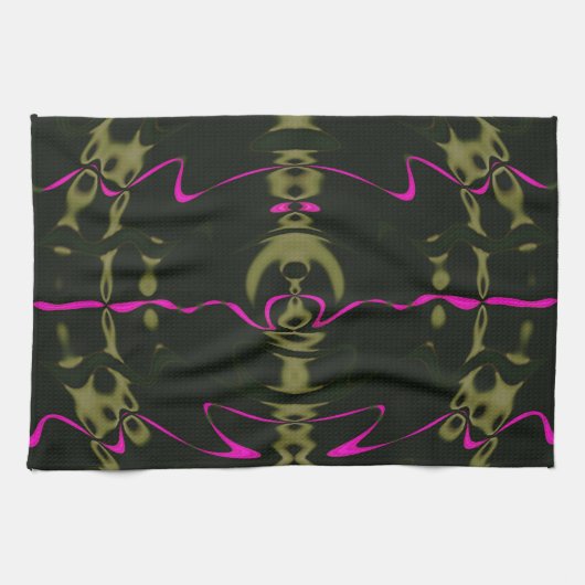 Rosa Amerikaanse MoJo Keukenhanddoek (Horizontaal)