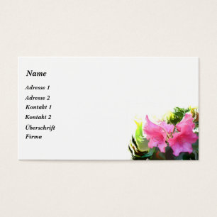 Rosa Azalee Visitekaartjes