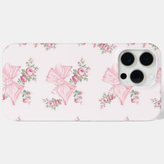 Rosa Beaux Roze iPhone Case (Achterkant (horizontaal))