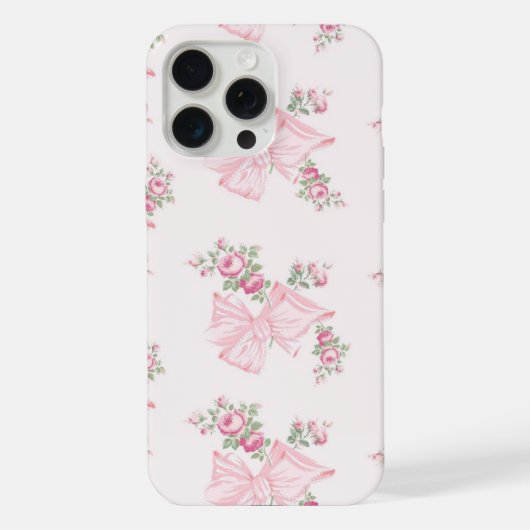 Rosa Beaux Roze iPhone Case Hoesje (Achterkant)