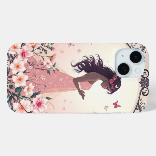 Rosa Belle Case-Mate iPhone Case (Achterkant (horizontaal))