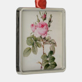 Rosa Bifera Officinalis uit de Les-Rozen Metalen Ornament (Rechts)