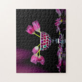 Rosa bloesemdroom legpuzzel (Verticaal)