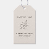 Rosa Blozen Klein Zakelijk Minimalistisch Prijskaa Cadeaulabel (Voorkant)