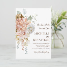 Rosa blozende rozen groen bloemstuk christelijke b kaart