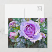 Rosa Blue Bajou (Briefkaart) Briefkaart (Voorkant / Achterkant)