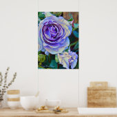 Rosa Blue Bajou [Poster] Poster (Keuken)