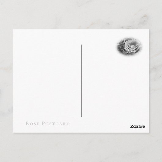 Rosa Blue Moon Briefkaart (Achterkant)