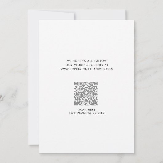 Rosa Blush Rozen Gedroogde Palm Boho Trouwkaartjes Save The Date (Achterkant)