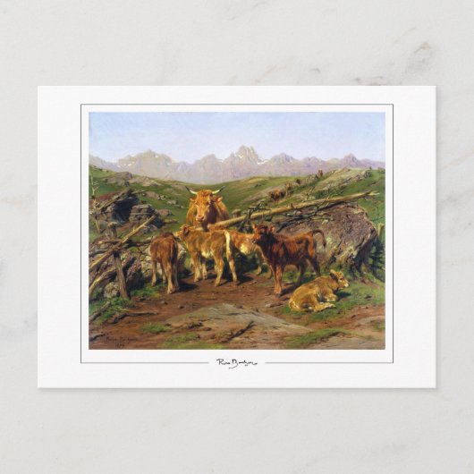 Rosa Bonheur #9 - Fine Art Briefkaart (Voorkant)