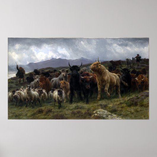 Rosa Bonheur Highland Raid Poster (Voorkant)