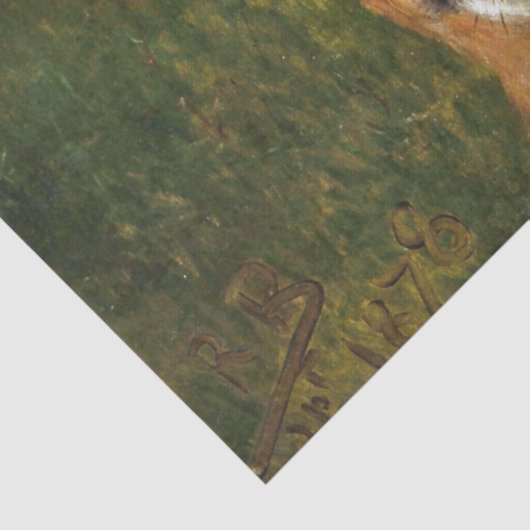 Rosa Bonheur | Hoofd van een kalf Tissuepapier (Detail)