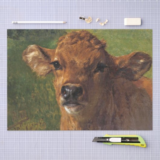 Rosa Bonheur | Hoofd van een kalf Tissuepapier (Craft)