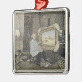Rosa Bonheur in haar studio Metalen Ornament (Links)