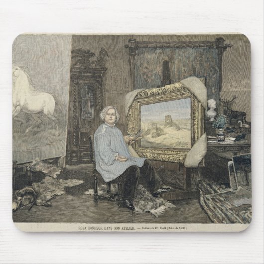 Rosa Bonheur in haar studio Muismat (Voorkant)
