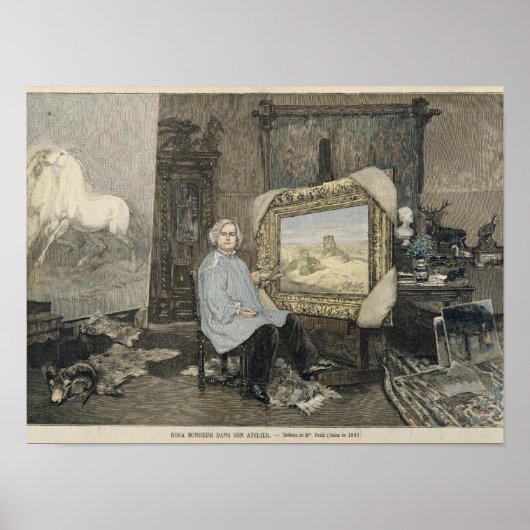 Rosa Bonheur in haar studio Poster (Voorkant)
