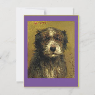 Rosa Bonheur, Martin, een hond, beeldende kunst, Briefkaart
