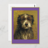 Rosa Bonheur, Martin, een hond, beeldende kunst, Briefkaart (Voorkant / Achterkant)