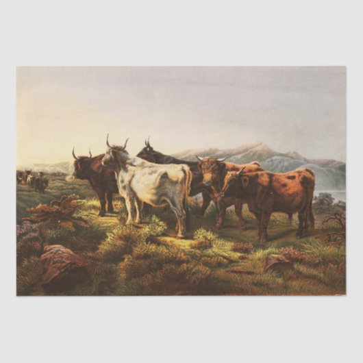 Rosa Bonheur | Morning After - Morning in Highland Tissuepapier (Voorkant)