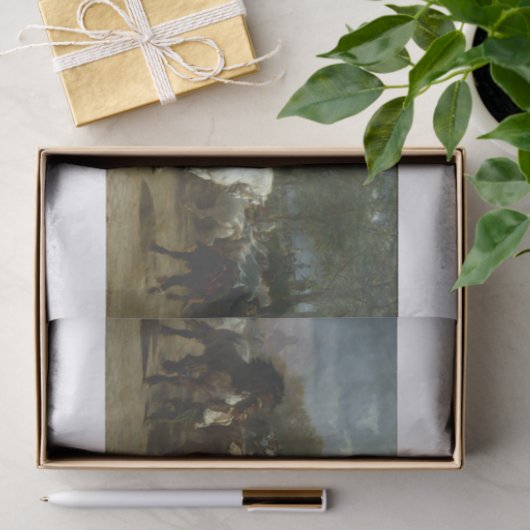 Rosa Bonheur | Paardenmarkt in Parijs Tissuepapier (Geschenk)