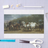 Rosa Bonheur | Paardenmarkt in Parijs Tissuepapier (Craft)