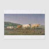 Rosa Bonheur | Ploughing in Nevers Tissuepapier (Voorkant)